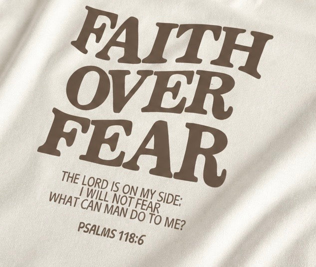 Women’s faith over fear t-shirts